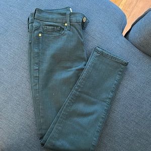 Teal Gap True Skinny Jeans